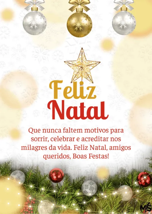 Cartão Boas Festas