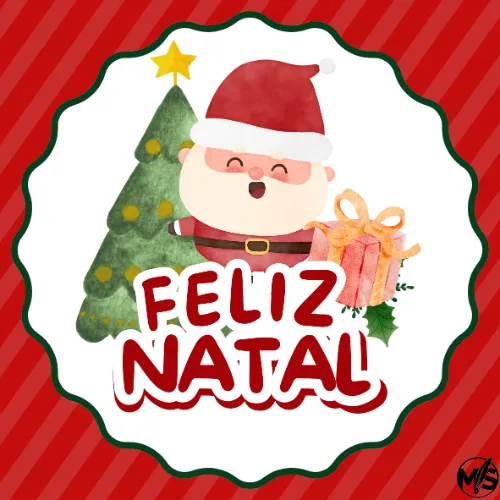 Cartão de Natal Papai Noel