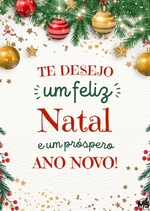 Cartão Natal Tradicional